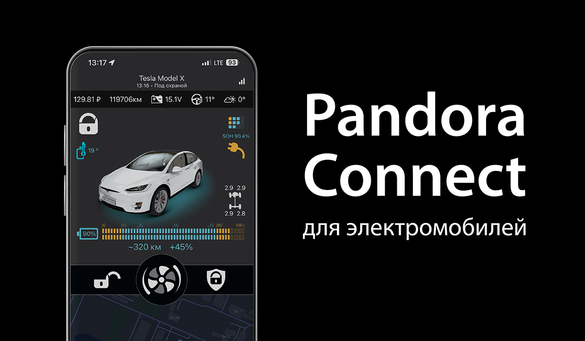 Новые возможности мобильного приложения Pandora Connect для электромобилей